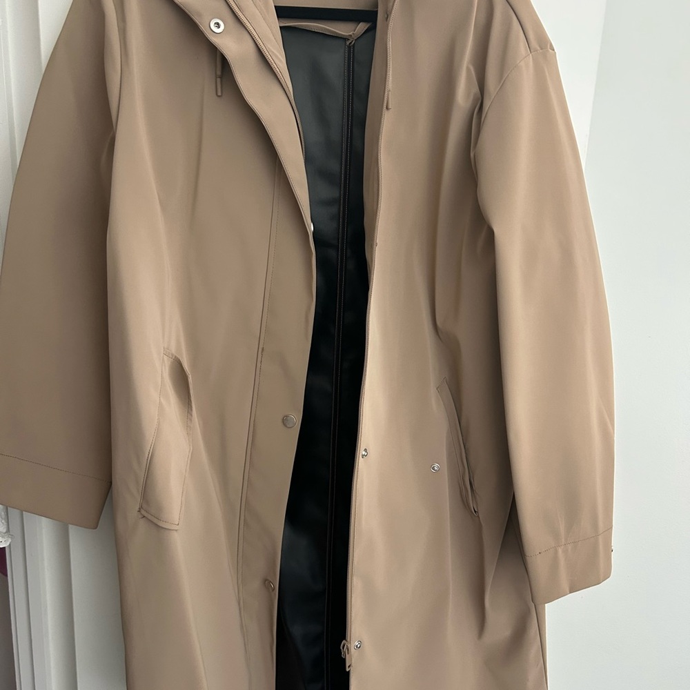 Tan Hooded Coat